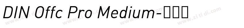 DIN Offc Pro Medium字体转换